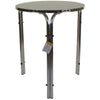 Aluminium Chrome Bistro Table Square Round Stacking Chair Cafe Outdoor Furniture