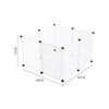 Pet Playpen Fence DIY Playpen Puppy Dog Cat Animal Cage Exercise Metal PP Indoor