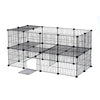 12/24/36 Panels Pet Cage Metal Playpen Dog Cat Rabbit Play Pen Wire Run Fence UK