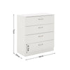 Chest of Drawers White Bedroom Furniture Hallway Tall Wide Storage 3/4/5 Draw UK
