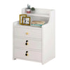 Bedside Tables Nightstand Cabinet Chest Storage With Lock key 3 Drawer Bedroom