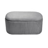 Velvet Ottoman Storage Boxes Seat Kids Toy Footstool Bench 2 Seater Bench