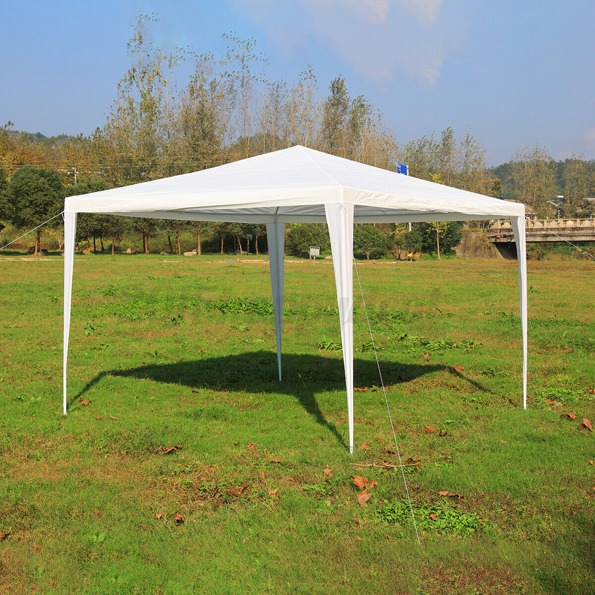 3X3M Garden Up Metal Marquee Gazebo Wedding Canopy Heavy Duty Party Tent 4 Sides