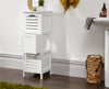 BERGEN RANGE SHOE CABINET DRAWER CUPBOARD BATHROOM SHELVING STORAGE UNIT WHITE