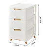 Plastic Tower Cabinet Organizer 3/4/5 Drawers Living Room Bedroom Storage Unit