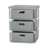 Fabric Chest of Drawers Cabinet Bedside Table Organiser Storage Unit 3/4 Drawer