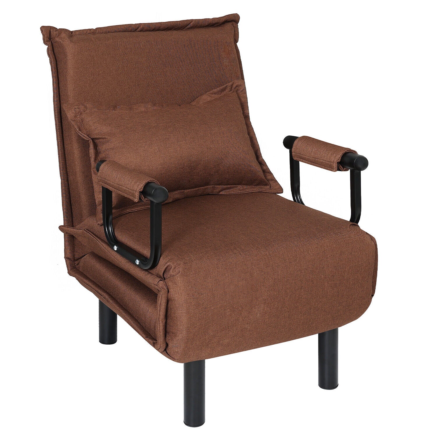 3 IN 1 Single Sofa Bed Recliner Chair Folding Armchair with Pillow Lounger Seat