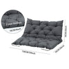 Outdoor Bench Cushion 2-3 Seater Hanging Swing Chair Garden Backrest Bench Mat
