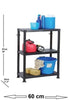 PLASTIC SHELVING SHELVE SHELF RACKING RACK ORGANISER HEAVY DUTY 3, 4, 5 TIER