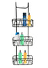 2 & 3 TIRE PLASTIC OVER DOOR WIRE COATED SHOWER RACK CADDY HOLDER ORGANISER