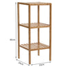 3/4/5 Tier Bookcase Shelving Unit Wood Bookshelf Free Standing Storage Display