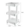 3/4 Tier Trolley Cart Slim Rolling Kitchen Storage Rack Shelf Trolley With Wheel