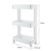 3/4 Tier Trolley Cart Slim Rolling Kitchen Storage Rack Shelf Trolley With Wheel