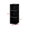 3/4 Tier Shelving Unit Corner Storage Display Bookcase Bookshelf Wooden Stand