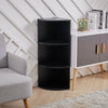 Semicircle Corner Shelf Wooden Bookcase Display Bookshelf Storage Rack Shelves