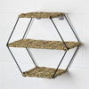 Geometric Woven Rope Wall Hanging Shelves Decorative Floating Shelf Storage Unit