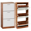 Shoe Cabinet Storage Unit Wooden Shoe Rack Stand Cupboard 2 3 Drawer Organiser