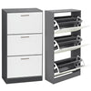 Shoe Cabinet Storage Unit Wooden Shoe Rack Stand Cupboard 2 3 Drawer Organiser