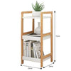 3/4/5 Tier Bookcase Shelving Unit Wood Bookshelf Free Standing Storage Display