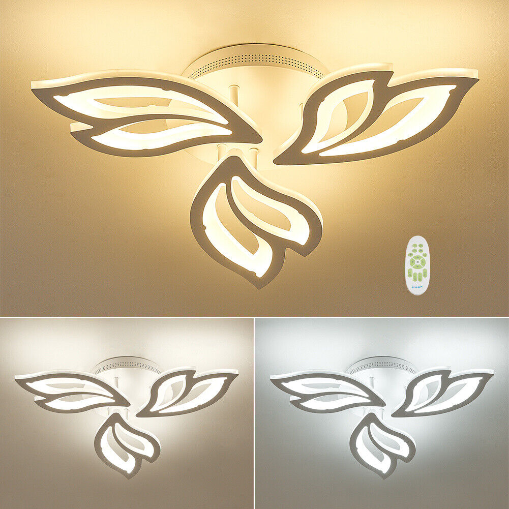LED Ceiling Light Living Room Bedroom Down Lights Floral Design Pendant Lamp