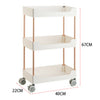 2/3/4 Tiers Slim Kitchen Utility Cart Storage Trolley Bathroom Shelves Organiser