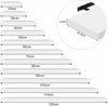 Low Gloss Floating Shelf Shelves Display Unit Wall Mounted Bookcase White