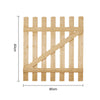 Outdoor Garden Picket Fence Gate Pine Wood Fencing Gate with Latch Screw Fitting
