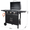 Mobile Camping Gas BBQ Grill Firepit Table Stand Patio Barbecue Tool