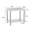 Stainless Steel Commercial Catering Table Work Bench Kitchen Worktop 2 3 4 5 6FT