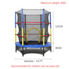 Kids Trampoline With Safety Enclosure Net Children Indoor Outdoor Garden Fun Toy