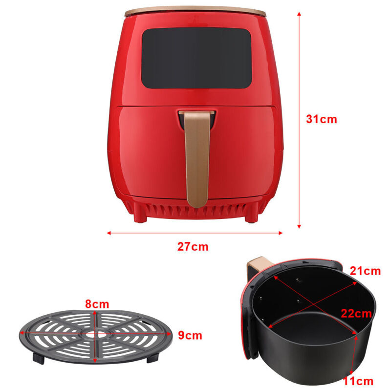 LARGE SPACE 4.5-15L Air Fryer Convection Roasts Healthy Cooker Frying Chips Meat