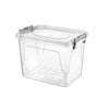 Clear Plastic Storage Box with Lid Kitchen Food Office Stackable Container Boxes