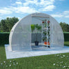 Reinforced Steel Walk-in Polytunnel Greenhouse with Door and Windows (6 Sizes)