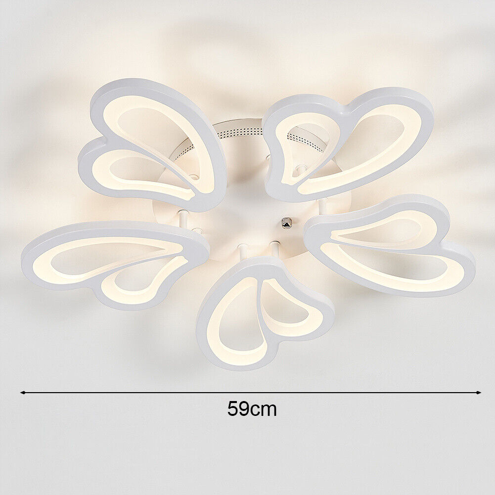 Aluminum LED Ceiling Lamp Ring Light Chandelier Lights Fixture Living Bedroom