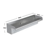 20/30/60cm Stainless Steel Spillway Waterfall Water Blade Koi Pond Weir Cascade