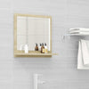 Bathroom Mirror Engineered Wood Toilet Wall Mirror Multi Colours/Sizes vidaXL
