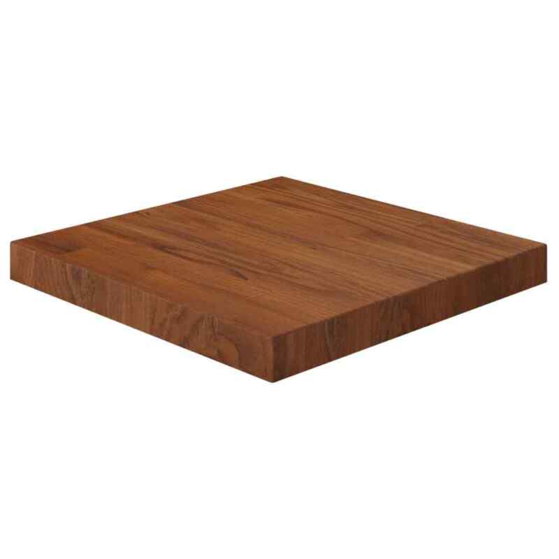 Solid Wood Oak Square Table Top Desktop Multi Colours Brown Multi Sizes