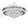 LED Ceiling Crystal Lights Luxury Chandelier Modern Pendant Lamps Kitchen Lights