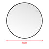 Bathroom HD Mirror Wall Mirror Black Metal Frame Bedroom Makeup Dressing Mirror