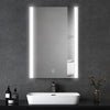 Bathroom Mirror With LED Lights 3 Color Wall Mounted Anti-fog Touch Sensor New