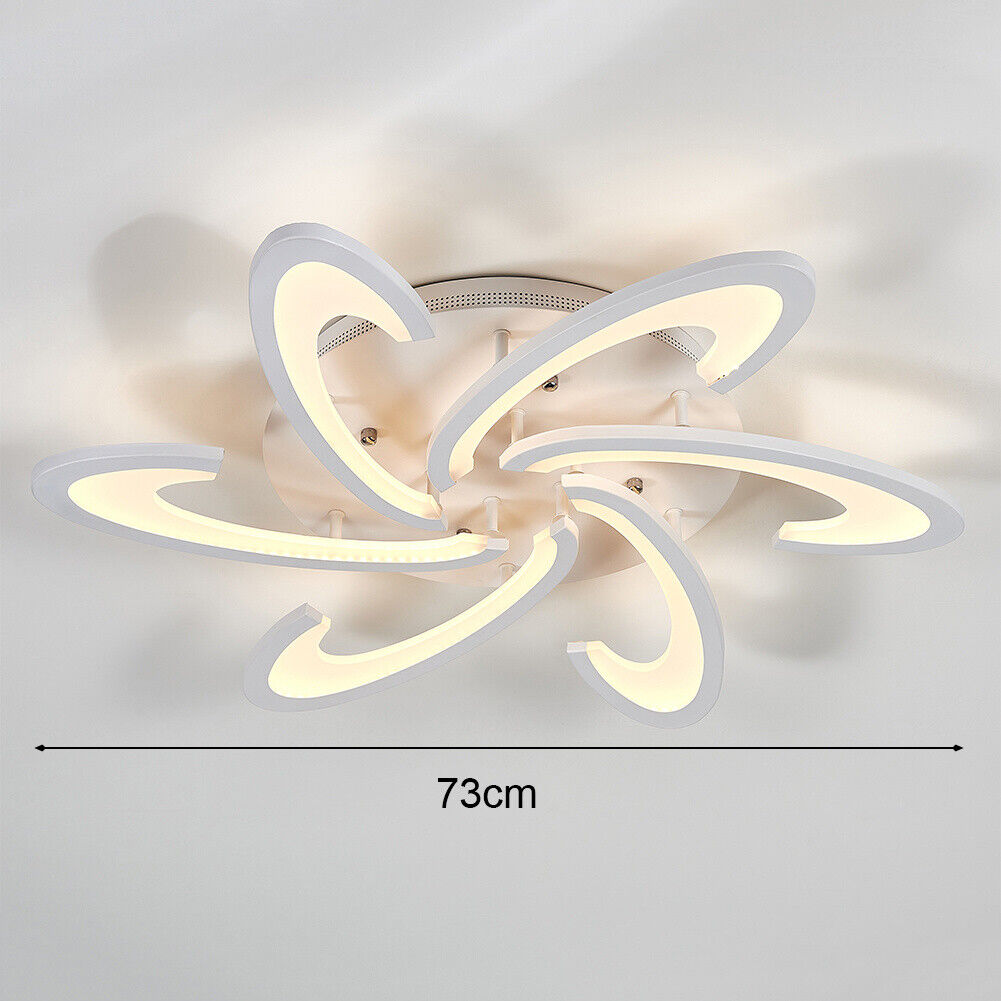 Aluminum LED Ceiling Lamp Ring Light Chandelier Lights Fixture Living Bedroom