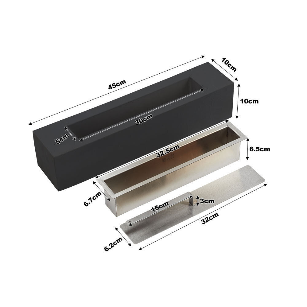 40 50 60" Home Electric Fireplace Wall Mounted/ Built-in LED Fire 9 Colour Flame