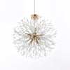 LED Ceiling Light Firework Pendant Vintage Lampshade Chandelier Crystal Droplets