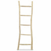 Wooden Ladder Towel Rail With 4 Hanging Shelves Holder Modern for the Bathroom