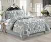 Jacquard Bedspread 3 Piece Heavy Quilted Comforter Set Floral Pattern Bed Throw