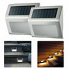 2x Super Bright Solar Powered Led Door Fence Wall Lights Outdoor Garden Lighting