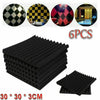 6/12/24PCS Sound Proofing Acoustic Wedge Foam Tiles Studio Home Wall Panels UK