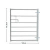 Galvanised Metal Field Farm Equestrian Entrance Security Gate Fence Cross Bar