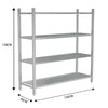 Stainless Steel Kitchen Shelf 90/150/180cm Commercial Shelving Unit Storage Rack