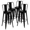 2/4 Seater Industrial Dining Table Tall Breakfast Bar Kitchen Metal Chair Stools